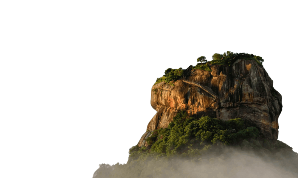 View of Sigiriya Rock Fortress, Sri Lanka - iconic UNESCO travel site